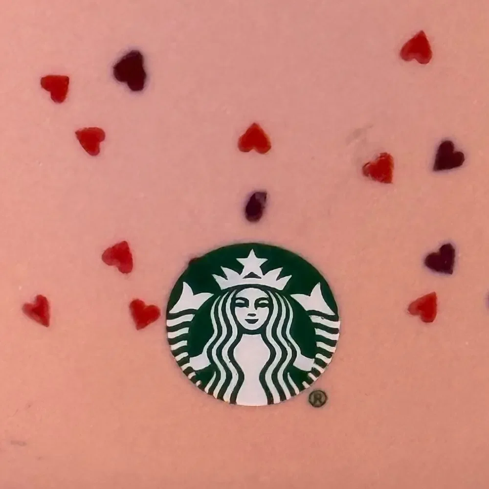 Starbucks Valentines Day 2019 Pink Hearts Cofetti Coffee Mug Cup 14oz